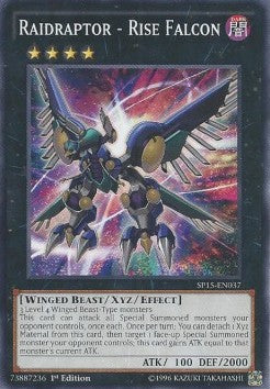 Raidraptor - Rise Falcon (V.1 - Common)⁣ - Star Pack Arc-V⁣ (Common)⁣ [037]