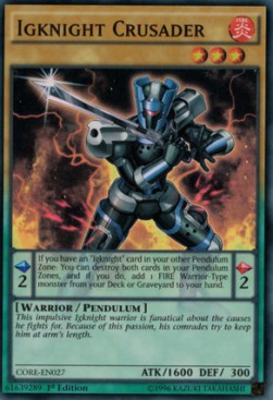 Igknight Crusader - Clash of Rebellions (Super Rare) [CORE-027]