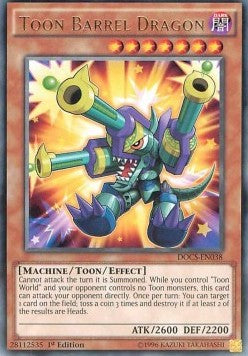 Toon Barrel Dragon⁣ - Dimension of Chaos⁣ (Rare)⁣ [038]
