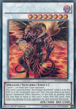 Scarlight Red Dragon Archfiend (V.1 - Secret Rare)⁣ - Dimension of Chaos⁣ (Secret Rare)⁣ [046]