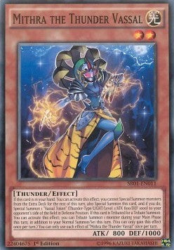 Mithra the Thunder Vassal⁣ - Structure Deck: Emperor of Darkness⁣ (Common)⁣ [011]