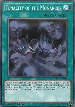Tenacity of the Monarchs⁣ - Structure Deck: Emperor of Darkness⁣ (Common)⁣ [029]