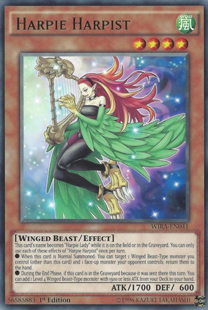 Harpie Harpist⁣ - Wing Raiders⁣ (Rare)⁣ [041]
