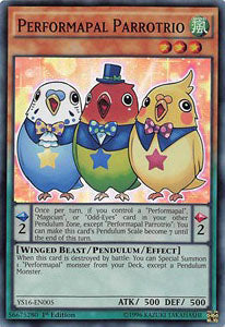 Performapal Parrotrio⁣ - Starter Deck: Yuya⁣ (Super Rare)⁣ [005]