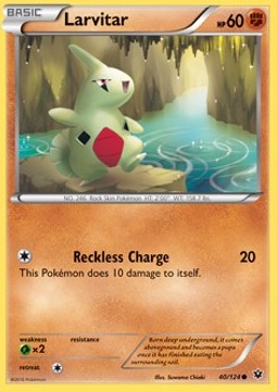 Larvitar⁣ - Fates Collide⁣ (Common)⁣ [40]