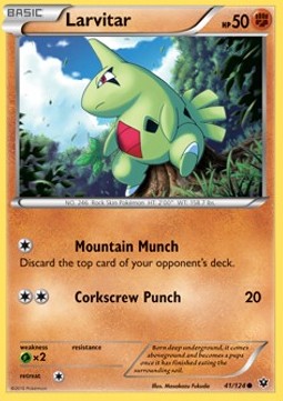 Larvitar⁣ - Fates Collide⁣ (Common)⁣ [41]