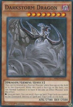 Darkstorm Dragon - Structure Deck: Rise of the True Dragons (Common) [SR02-012]