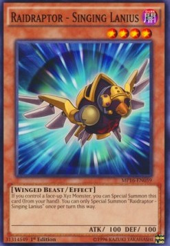 Raidraptor - Singing Lanius⁣ - 2016 Mega-Tin Mega Pack⁣ (Common)⁣ [059]