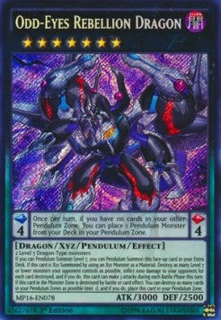 Odd-Eyes Rebellion Dragon⁣ - 2016 Mega-Tin Mega Pack⁣ (Secret Rare)⁣ [078]
