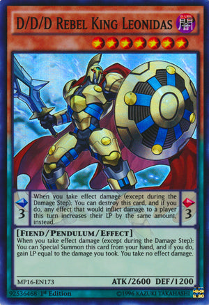 D/D/D Rebel King Leonidas⁣ - 2016 Mega-Tin Mega Pack⁣ (Super Rare)⁣ [173]