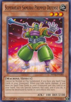 Superheavy Samurai Prepped Defense⁣ - 2016 Mega-Tin Mega Pack⁣ (Common)⁣ [180]