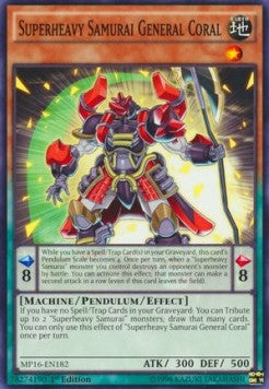 Superheavy Samurai General Coral⁣ - 2016 Mega-Tin Mega Pack⁣ (Common)⁣ [182]