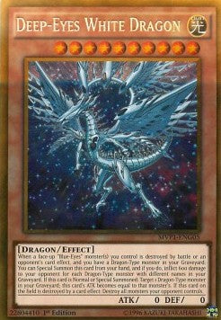 Deep-Eyes White Dragon (V.2 - Gold Rare) - The Dark Side of Dimensions Movie Pack (Gold Rare) [MVP1-G05]