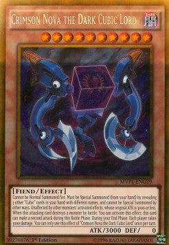 Crimson Nova the Dark Cubic Lord (V.2 - Gold Rare) - The Dark Side of Dimensions Movie Pack (Gold Rare) [MVP1-G39]