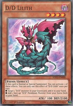 D/D Lilith⁣ - Structure Deck: Pendulum Domination⁣ (Common)⁣ [008]