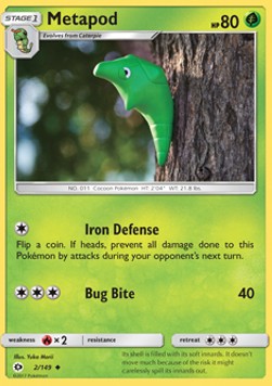 Metapod⁣ - Sun & Moon⁣ (Uncommon)⁣ [2]