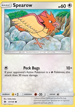 Spearow⁣ - Sun & Moon⁣ (Common)⁣ [97]