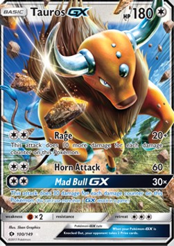 Tauros GX⁣ - Sun & Moon⁣ (Ultra Rare)⁣ [100]