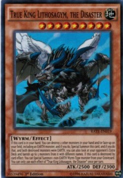 True King Lithosagym, the Disaster⁣ - Raging Tempest⁣ (Super Rare)⁣ [019]