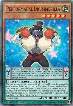 Performapal Drummerilla (V.2 - Starfoil Rare) - Star Pack Battle Royal (Starfoil Rare) [SP17-019]
