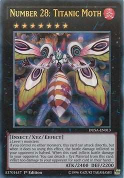 Number 28: Titanic Moth⁣ - Duelist Saga⁣ (Ultra Rare)⁣ [013]
