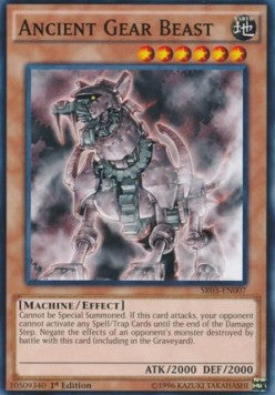 Ancient Gear Beast⁣ - Structure Deck: Machine Reactor⁣ (Common)⁣ [007]