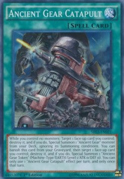 Ancient Gear Catapult⁣ - Structure Deck: Machine Reactor⁣ (Super Rare)⁣ [021]