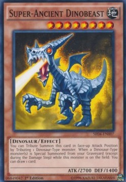 Super-Ancient Dinobeast⁣ - Structure Deck: Dinosmasher's Fury⁣ (Common)⁣ [007]