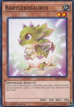 Babycerasaurus⁣ - Structure Deck: Dinosmasher's Fury⁣ (Common)⁣ [013]