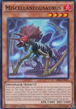 Miscellaneousaurus⁣ - Structure Deck: Dinosmasher's Fury⁣ (Common)⁣ [014]
