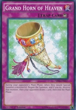 Grand Horn of Heaven⁣ - Structure Deck: Dinosmasher's Fury⁣ (Common)⁣ [037]