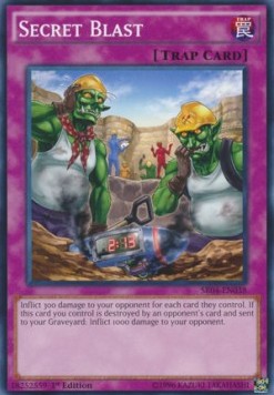Secret Blast⁣ - Structure Deck: Dinosmasher's Fury⁣ (Common)⁣ [038]