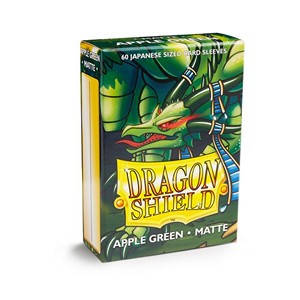 60 Small Dragon Shield Sleeves - Matte Apple Green