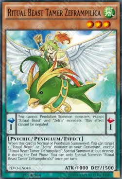 Ritual Beast Tamer Zeframpilica⁣ - Pendulum Evolution⁣ (Super Rare)⁣ [048]