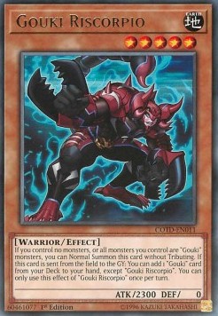 Gouki Riscorpio⁣ - Code of the Duelist⁣ (Rare)⁣ [011]