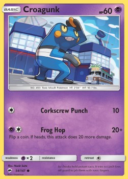 Croagunk⁣ - Burning Shadows⁣ (Common)⁣ [54]