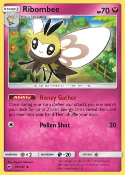 Ribombee⁣ - Burning Shadows⁣ (Uncommon)⁣ [96]
