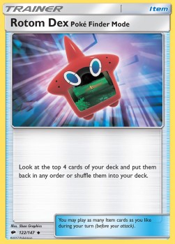 Rotom Dex Poké Finder Mode - Burning Shadows (Uncommon) [BUS-122]