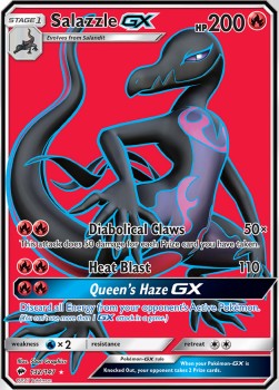 Salazzle GX⁣ - Burning Shadows⁣ (Ultra Rare)⁣ [132]