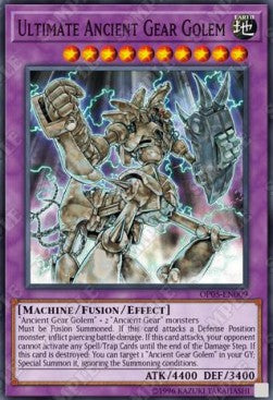 Ultimate Ancient Gear Golem⁣ - OTS Tournament Pack 5⁣ (Super Rare)⁣ [009]