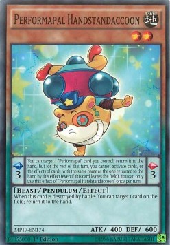 Performapal Handstandaccoon⁣ - 2017 Mega-Tin Mega Pack⁣ (Common)⁣ [174]