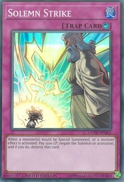 Solemn Strike⁣ - Code of the Duelist⁣ (Super Rare)⁣ [SE2]