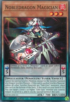 Nobledragon Magician - Legendary Dragon Decks (Common) [LEDD-C11]