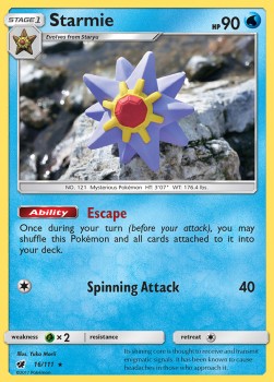 Starmie⁣ - Crimson Invasion⁣ (Rare)⁣ [16]