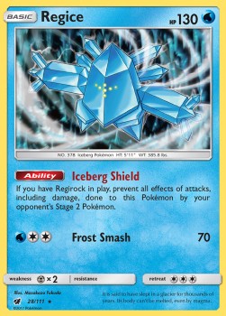 Regice⁣ - Crimson Invasion⁣ (Holo Rare)⁣ [28]