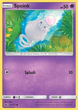 Spoink⁣ - Crimson Invasion⁣ (Common)⁣ [41]