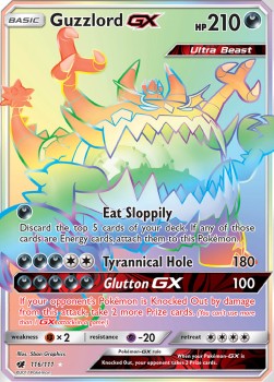 Guzzlord GX⁣ - Crimson Invasion⁣ (Secret Rare)⁣ [116]