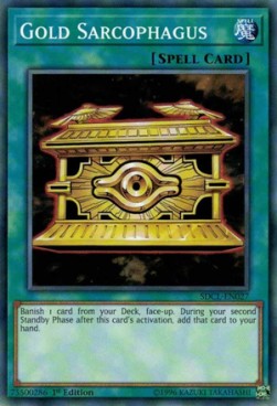 Gold Sarcophagus - Structure Deck: Cyberse Link (Common) [SDCL-027]