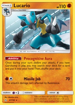 Lucario⁣ - Ultra Prism⁣ (Holo Rare)⁣ [67]