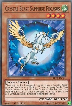 Crystal Beast Sapphire Pegasus⁣ - Legendary Duelists: Ancient Millennium⁣ (Common)⁣ [042]